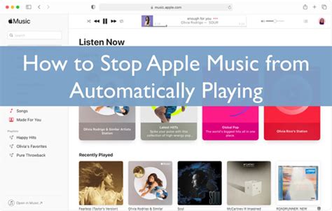 how to make apple music not automatically play